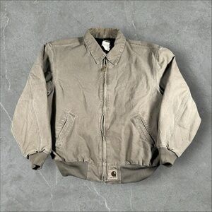 Vintage Carhartt Jacket Men 2XL Brown Sante Fe Duck Canvas  J102DES Workwear Y2K